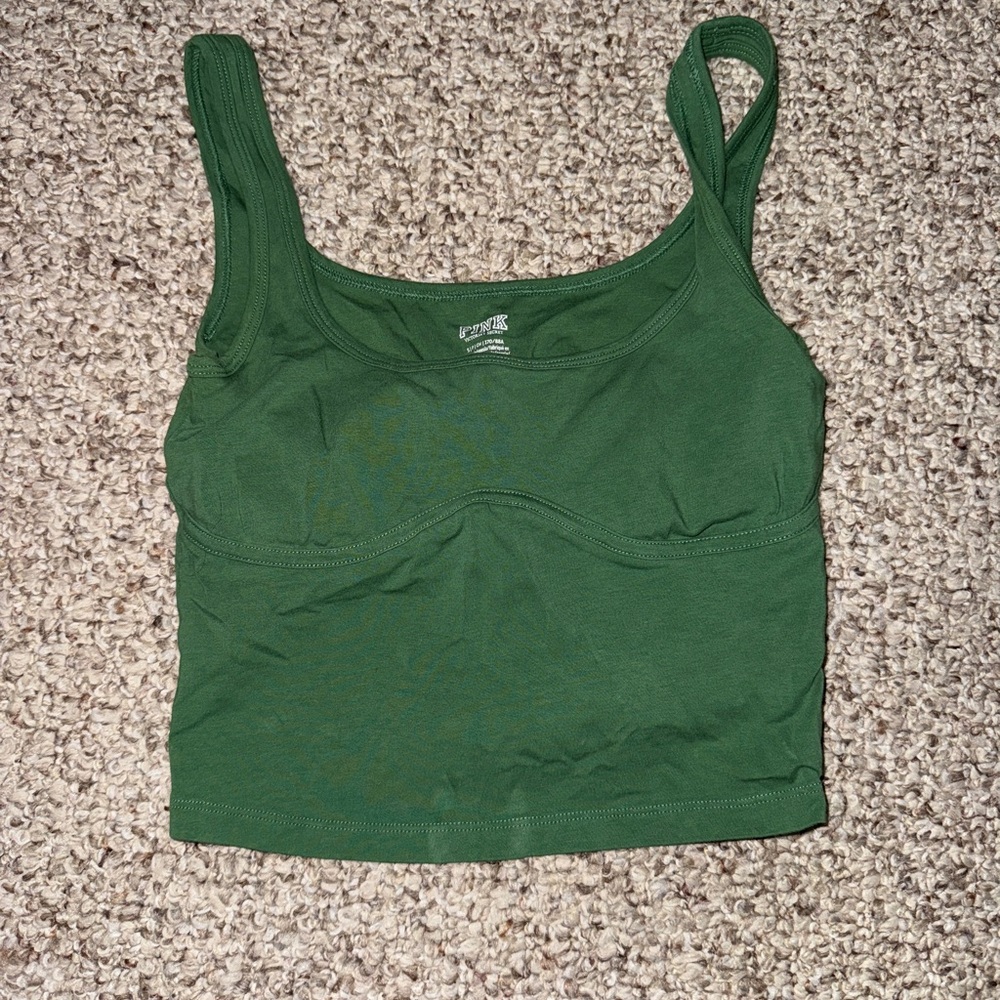 PINK Victoria's Secret Green Camisole